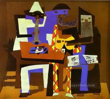  music - Three Musicians 2 1921 Pablo Picasso